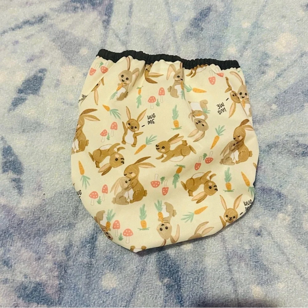 Thirsties Duo Wrap Size 2 Aplix Some Bunny To Love Reusable Cloth Diaper Cover
